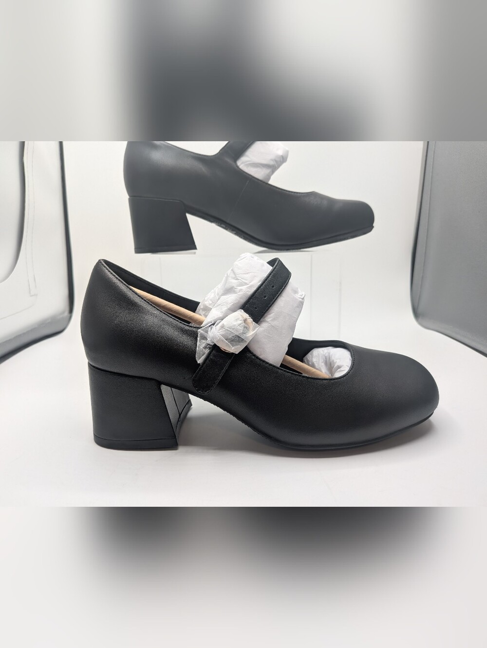 Astor Heeled Mary Jane -NWB 7WW Black - Picture 4 of 15